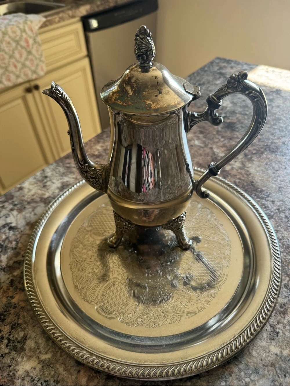 Silver Plated Tea Set - Elegant 3-Piece Service